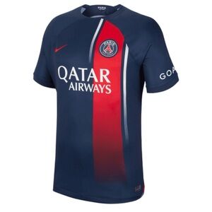 Nike Qatar Airways Mbappé Gray PSG Dri-FIT Soccer Jersey Size L